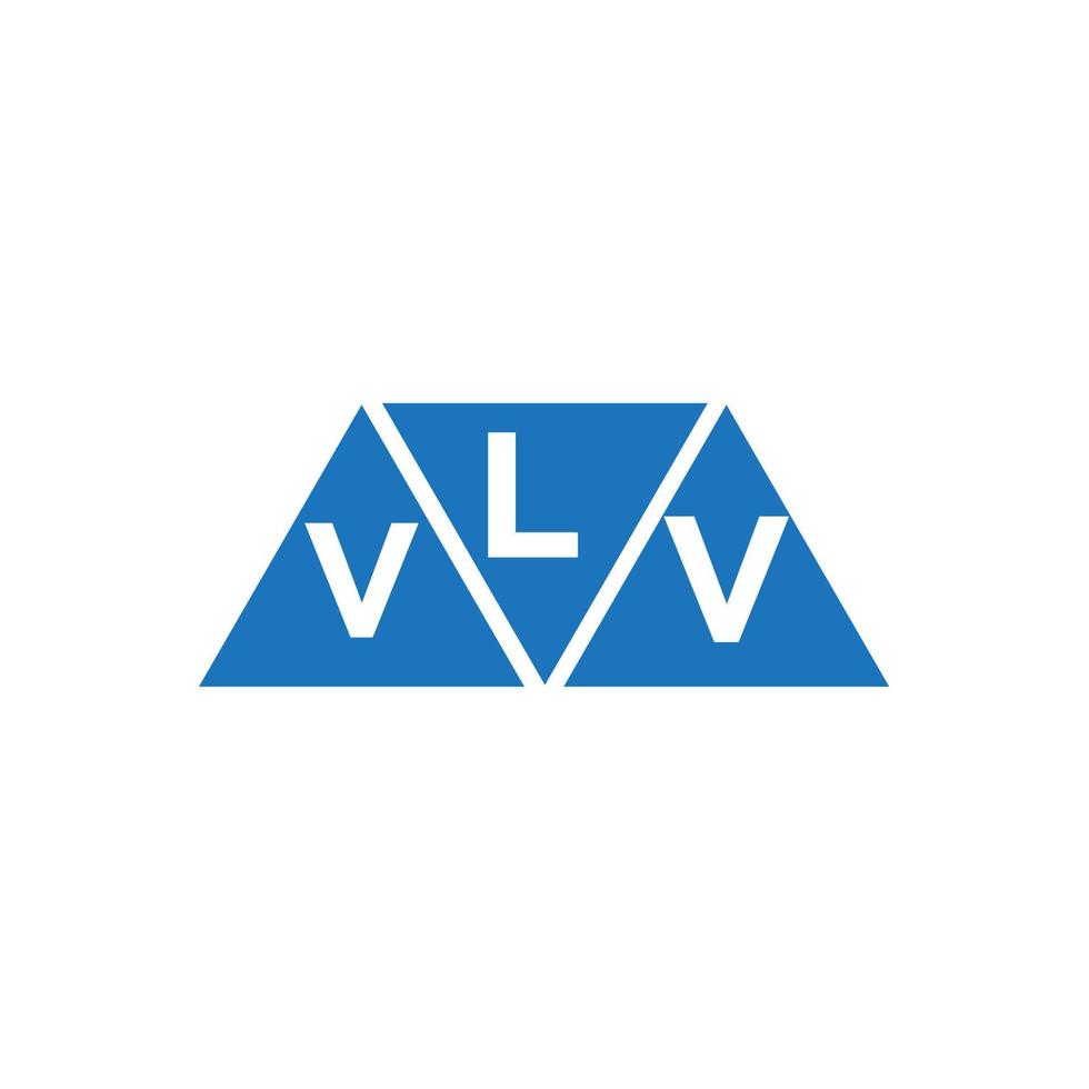 lvv abstrakt första logotyp design på vit bakgrund. lvv kreativ initialer brev logotyp begrepp. vektor