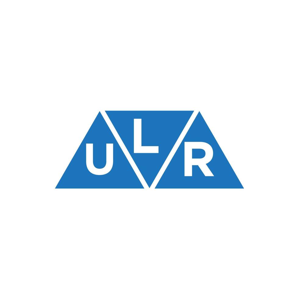 Lur abstrakt Initiale Logo Design auf Weiß Hintergrund. Lur kreativ Initialen Brief Logo Konzept. vektor