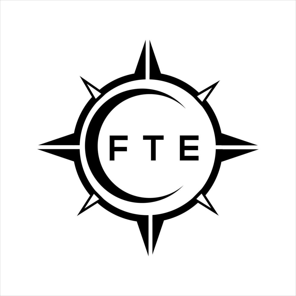 fte abstrakt teknologi cirkel miljö logotyp design på vit bakgrund. fte kreativ initialer brev logotyp. vektor