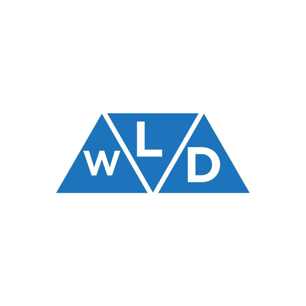 lwd abstrakt första logotyp design på vit bakgrund. lwd kreativ initialer brev logotyp begrepp. vektor