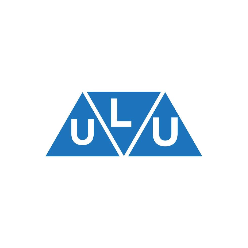 luu abstrakt första logotyp design på vit bakgrund. luu kreativ initialer brev logotyp begrepp. vektor