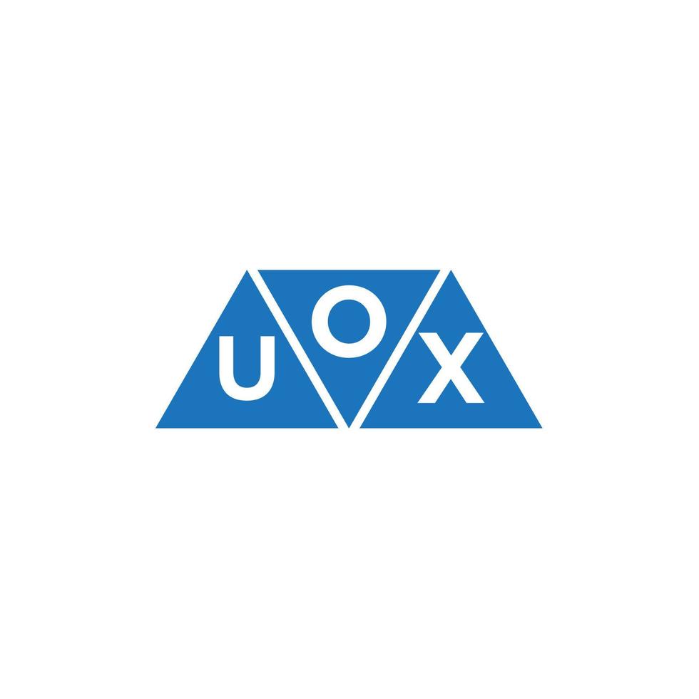 oux abstrakt Initiale Logo Design auf Weiß Hintergrund. oux kreativ Initialen Brief Logo Konzept. vektor