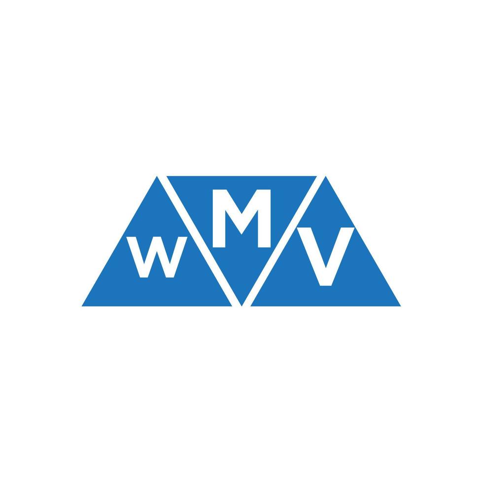 mwv abstrakt Initiale Logo Design auf Weiß Hintergrund. mwv kreativ Initialen Brief Logo Konzept. vektor