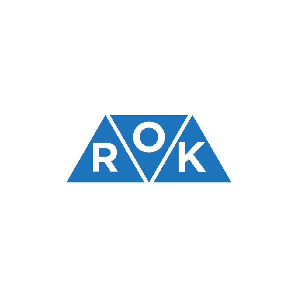 ork abstrakt första logotyp design på vit bakgrund. ork kreativ initialer brev logotyp begrepp. vektor