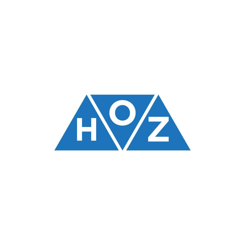 ohz abstrakt första logotyp design på vit bakgrund. ohz kreativ initialer brev logotyp begrepp. vektor