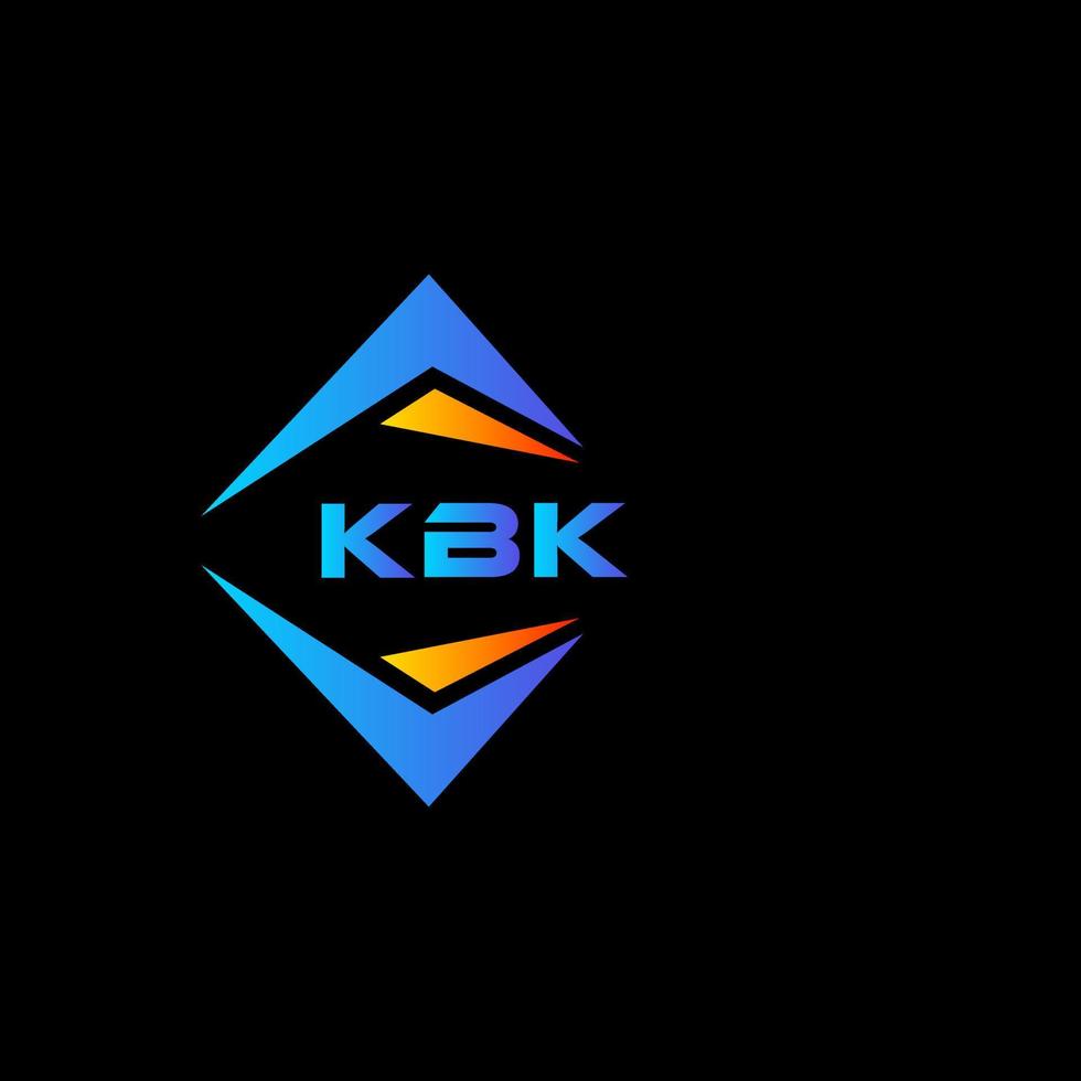 kbk abstrakt teknologi logotyp design på svart bakgrund. kbk kreativ initialer brev logotyp begrepp. vektor