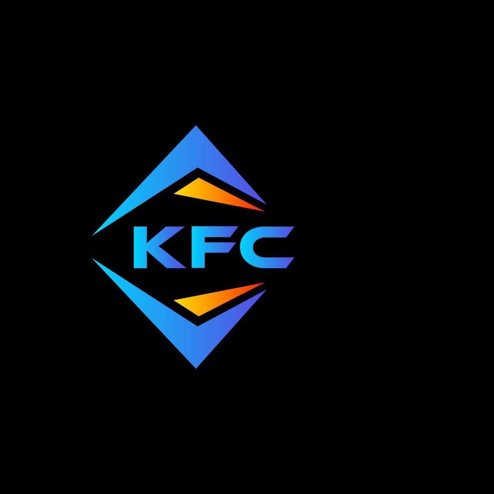 kfc abstrakt teknologi logotyp design på svart bakgrund. kfc kreativ initialer brev logotyp begrepp. vektor