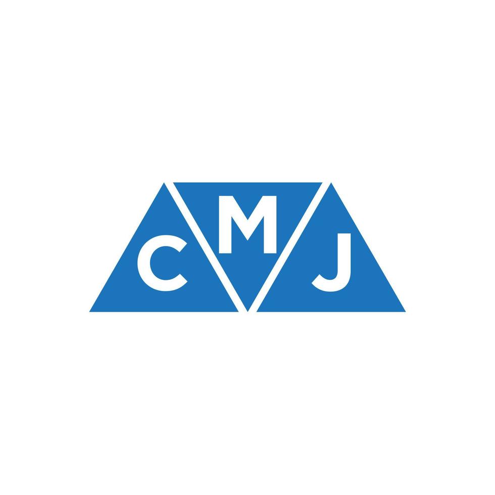 mcj abstrakt Initiale Logo Design auf Weiß Hintergrund. mcj kreativ Initialen Brief Logo Konzept. vektor