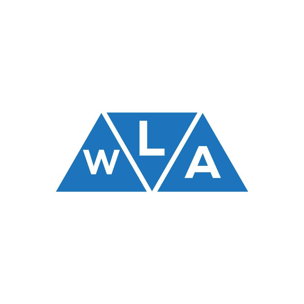 lwa abstrakt första logotyp design på vit bakgrund. lwa kreativ initialer brev logotyp begrepp. vektor