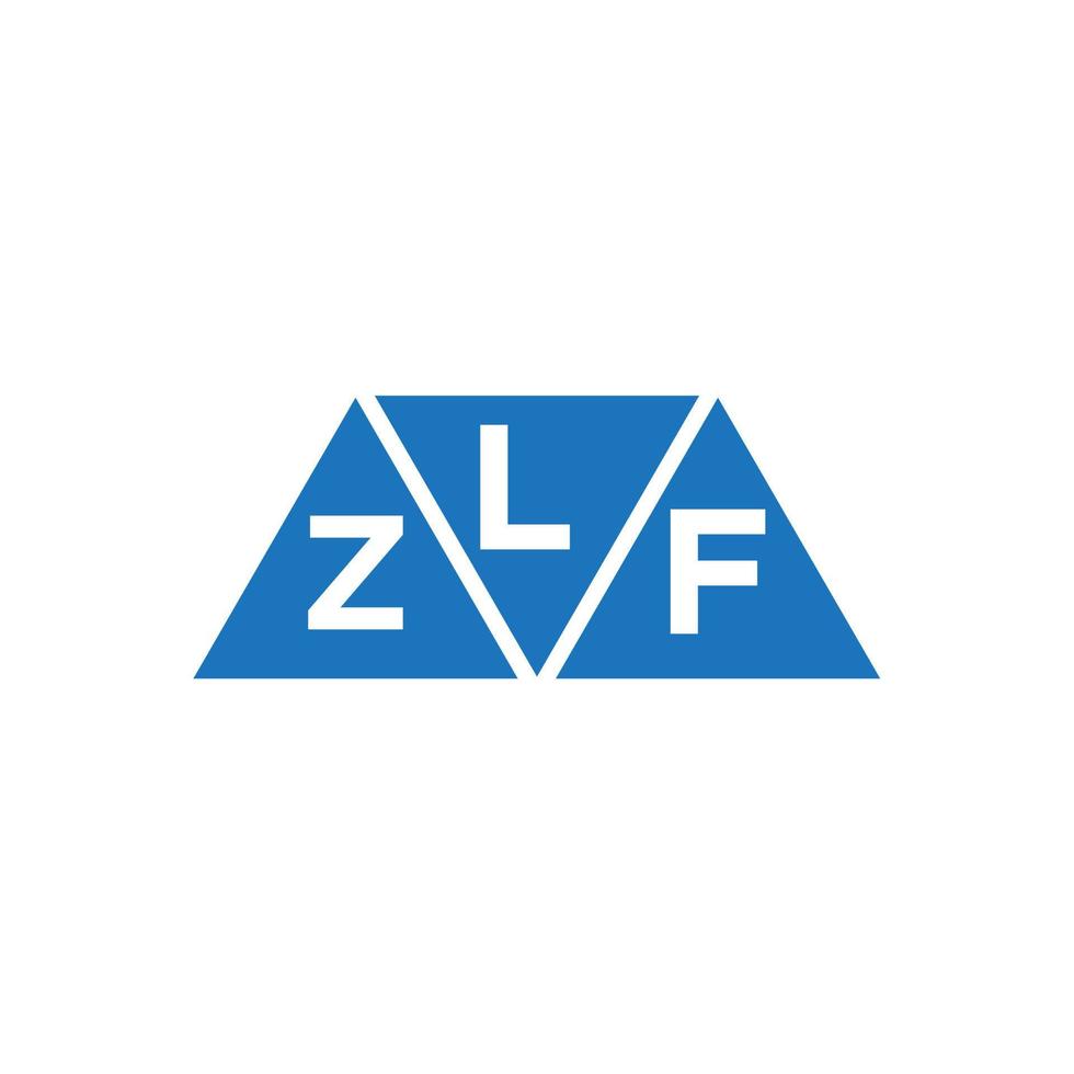 lzf abstrakt första logotyp design på vit bakgrund. lzf kreativ initialer brev logotyp begrepp. vektor