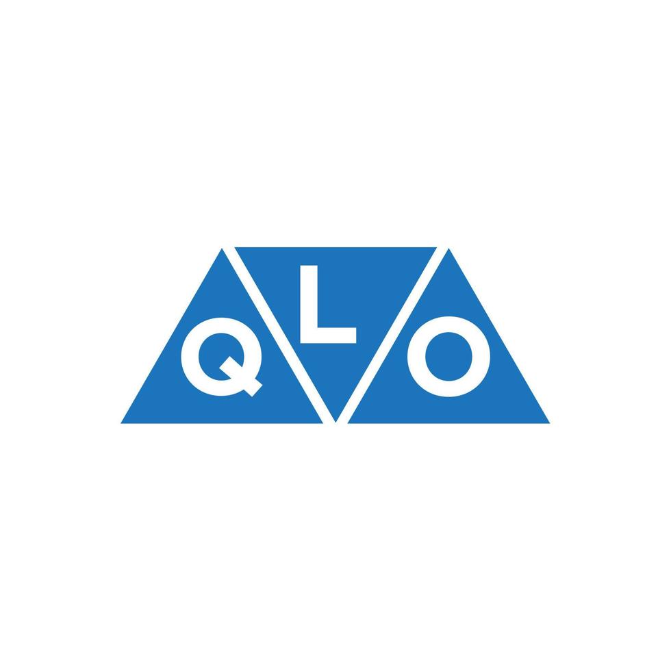 lqo abstrakt Initiale Logo Design auf Weiß Hintergrund. lqo kreativ Initialen Brief Logo Konzept. vektor