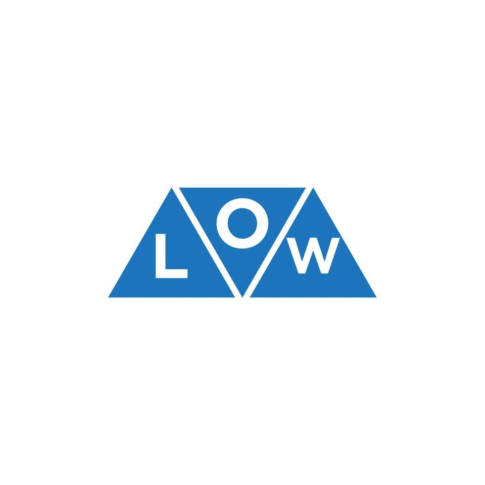 olw abstrakt första logotyp design på vit bakgrund. olw kreativ initialer brev logotyp begrepp. vektor