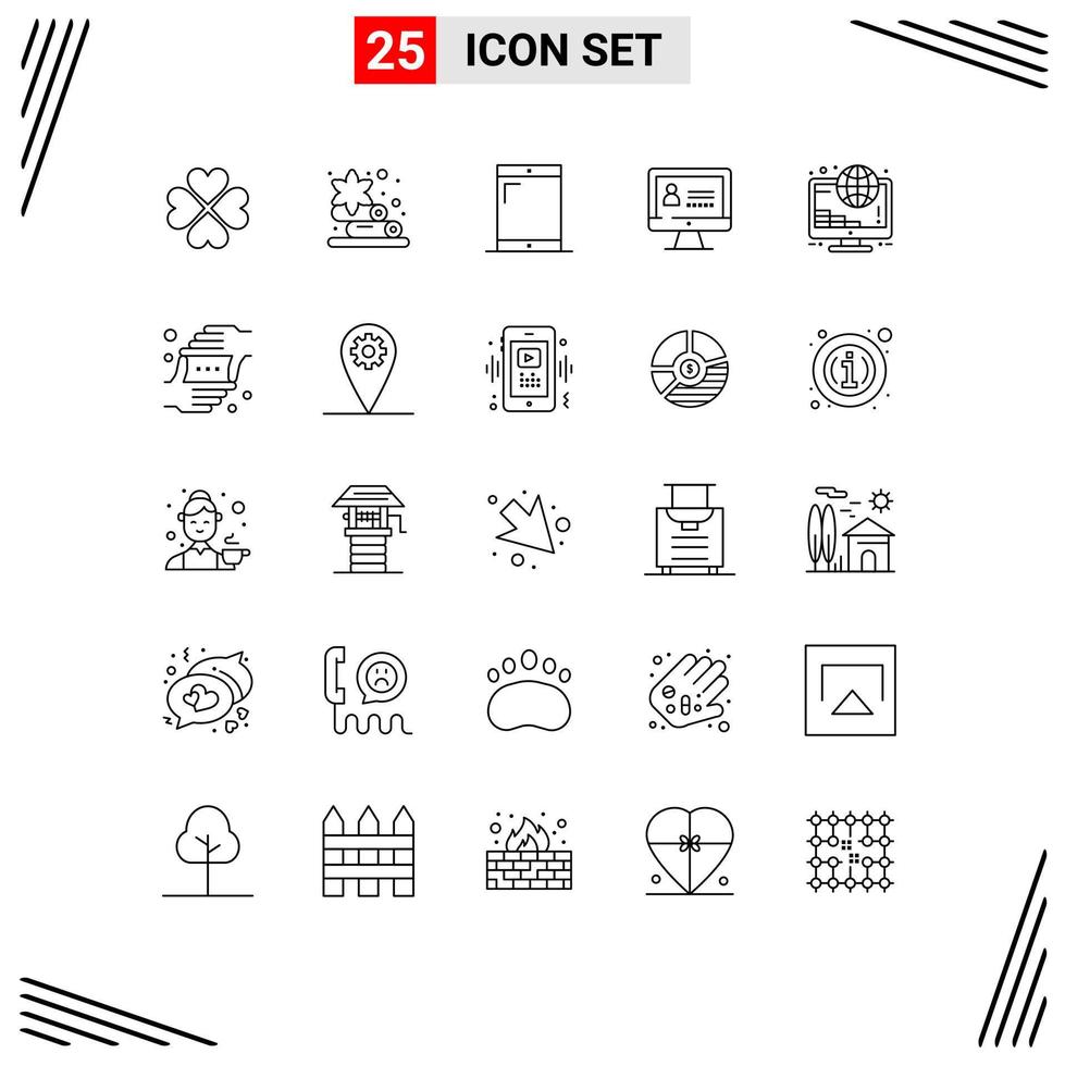 25 kreativ Symbole modern Zeichen und Symbole von Münzen online Handy Investition Internet editierbar Vektor Design Elemente