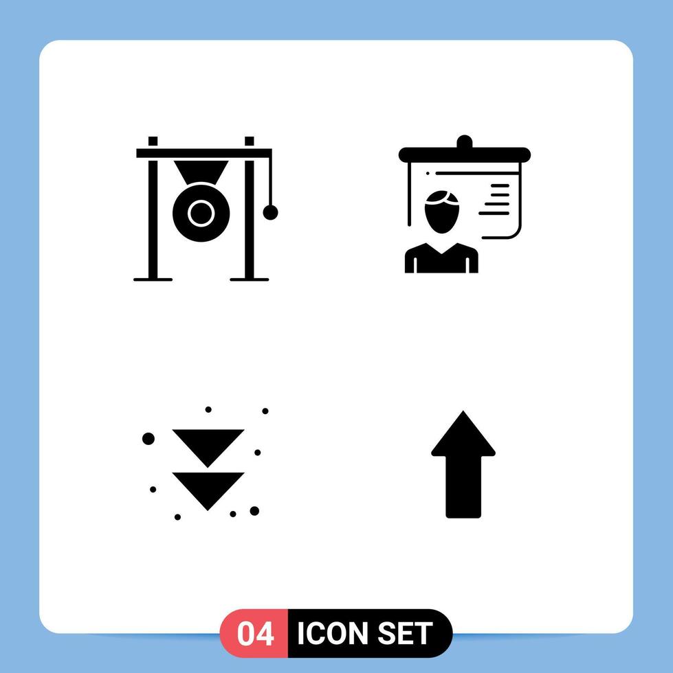 uppsättning av modern ui ikoner symboler tecken för audio pil musik utbildning Nästa redigerbar vektor design element