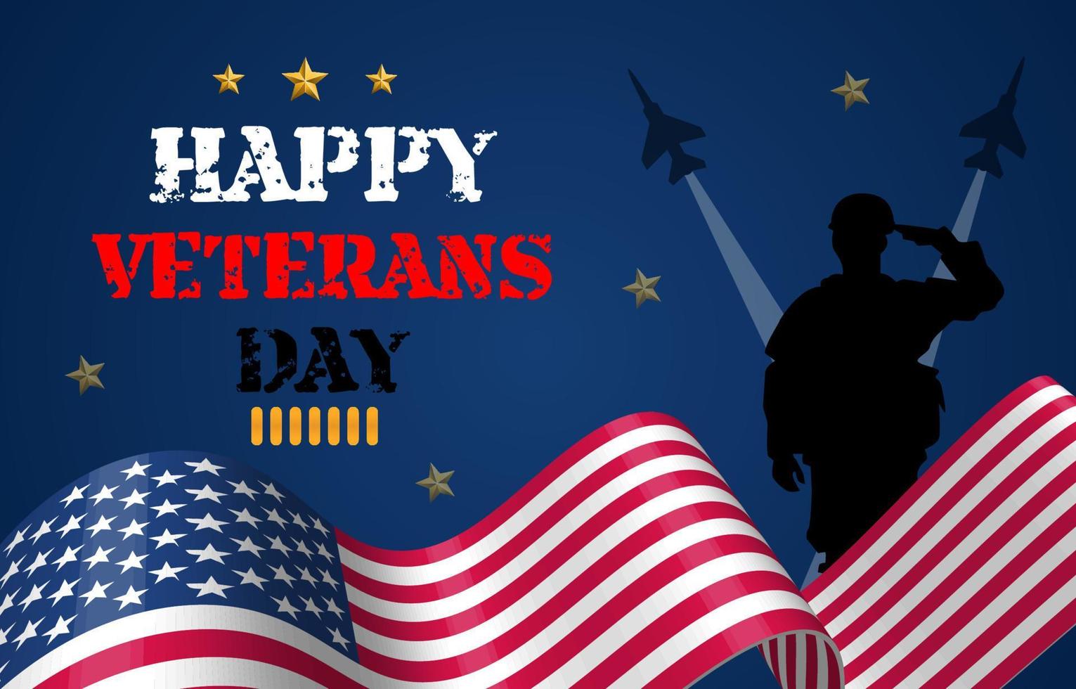 Happy Veterans Day Celebration Design vektor