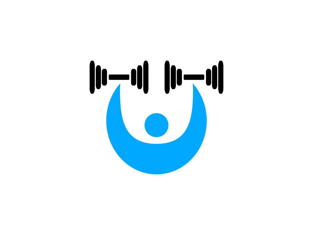 Gym logotyp platt design vektor illustration