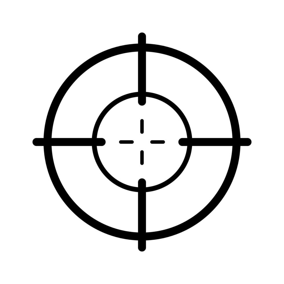 Designvorlagen für Zielsymbolvektoren vektor