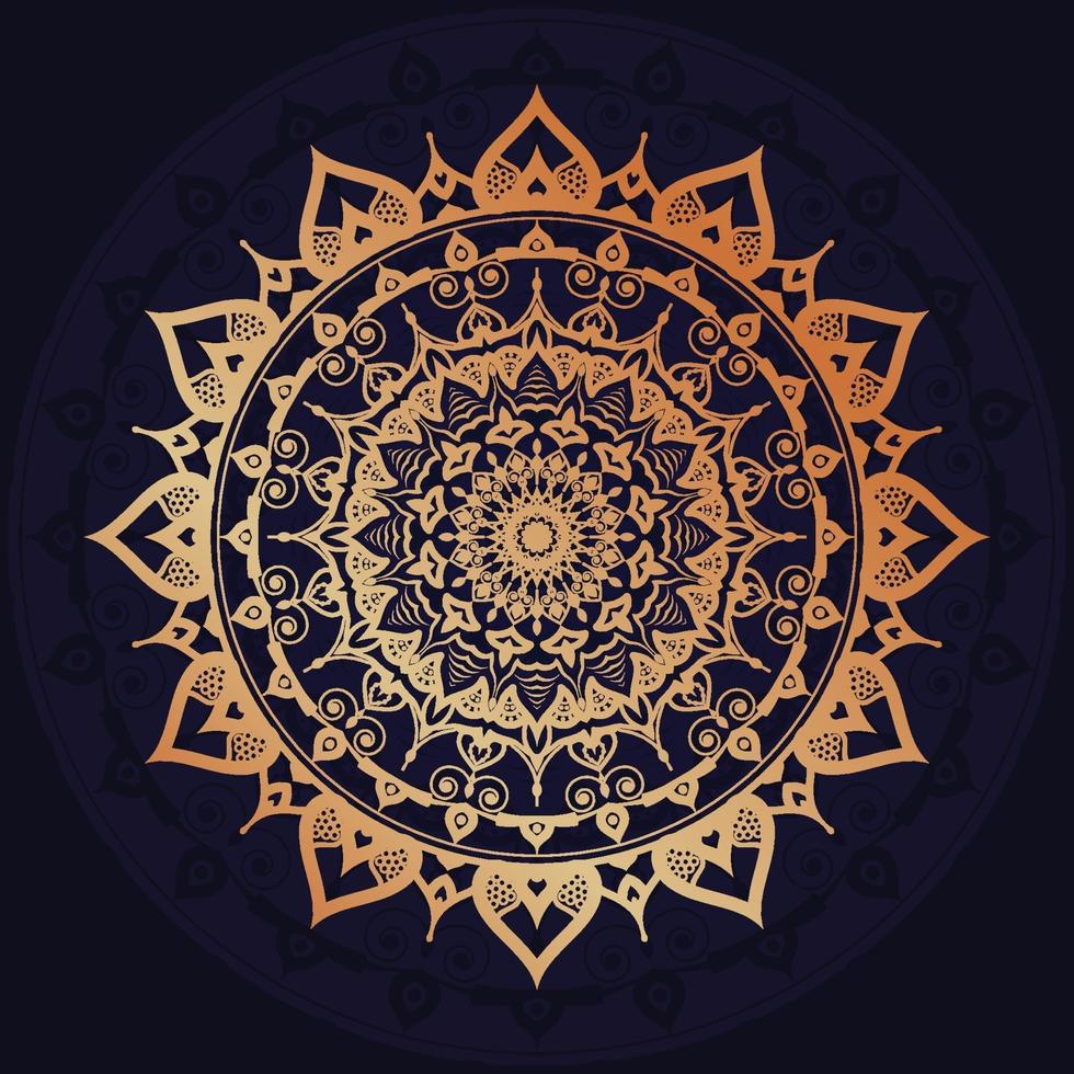 Luxus Mandala Hintergrund vektor