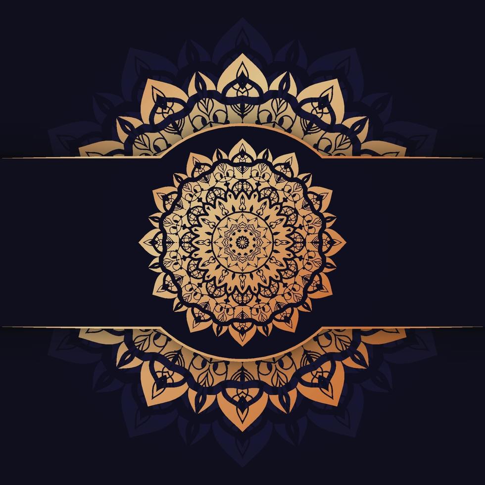 Luxus-Mandala-Design vektor