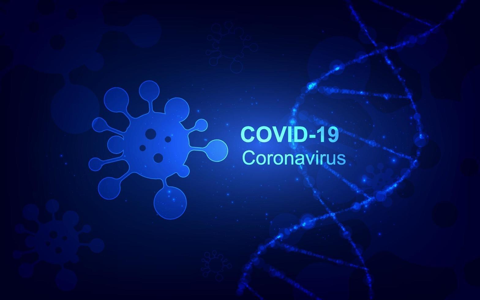 Coronavirus-Krankheit Covid-19-Infektion medizinisches Design vektor