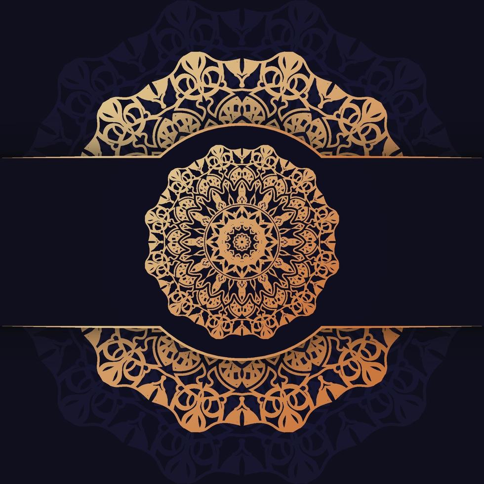 Luxus-Mandala-Hintergrunddesign vektor