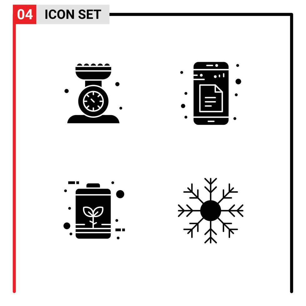 Pack von kreativ solide Glyphen von Backen Batterie Küche Rahmen docs wirtschaftlich editierbar Vektor Design Elemente