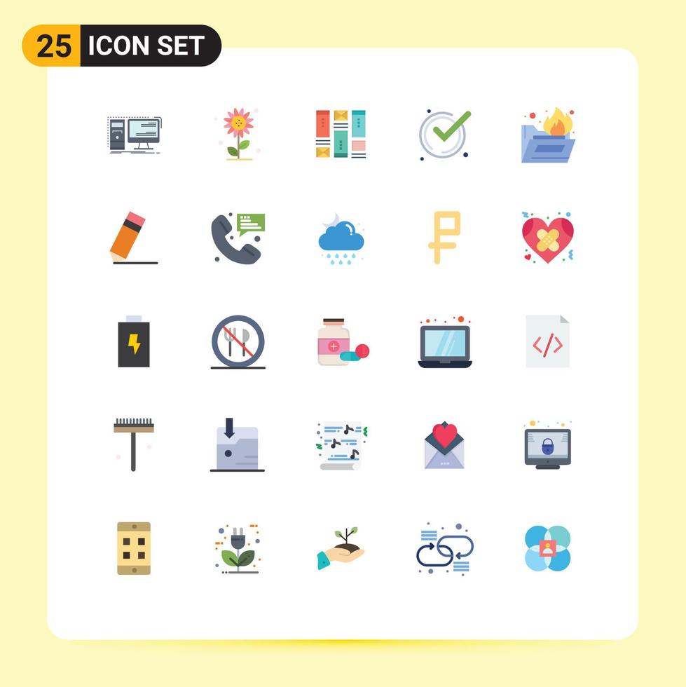 25 kreativ ikoner modern tecken och symboler av mapp ok vår Bra aning redigerbar vektor design element