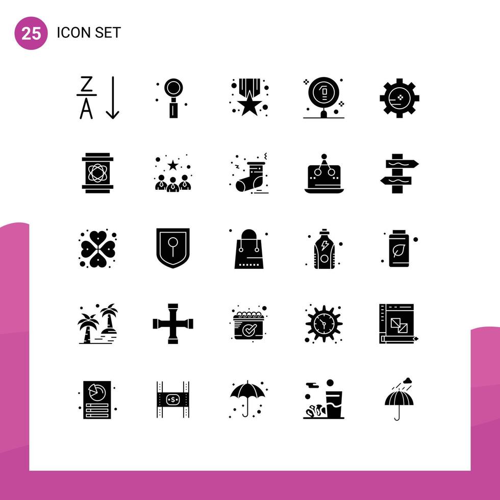 25 kreativ Symbole modern Zeichen und Symbole von Ausrüstung Labor vergeben Bildung Biologie editierbar Vektor Design Elemente