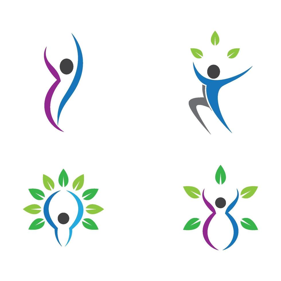 Wellness Logo Bilder Design vektor