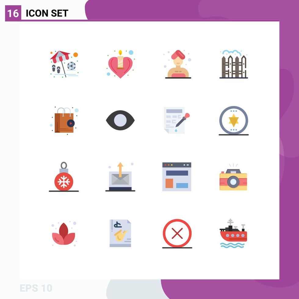 16 kreativ Symbole modern Zeichen und Symbole von Einkaufen online Frau Geschäft App Leben editierbar Pack von kreativ Vektor Design Elemente