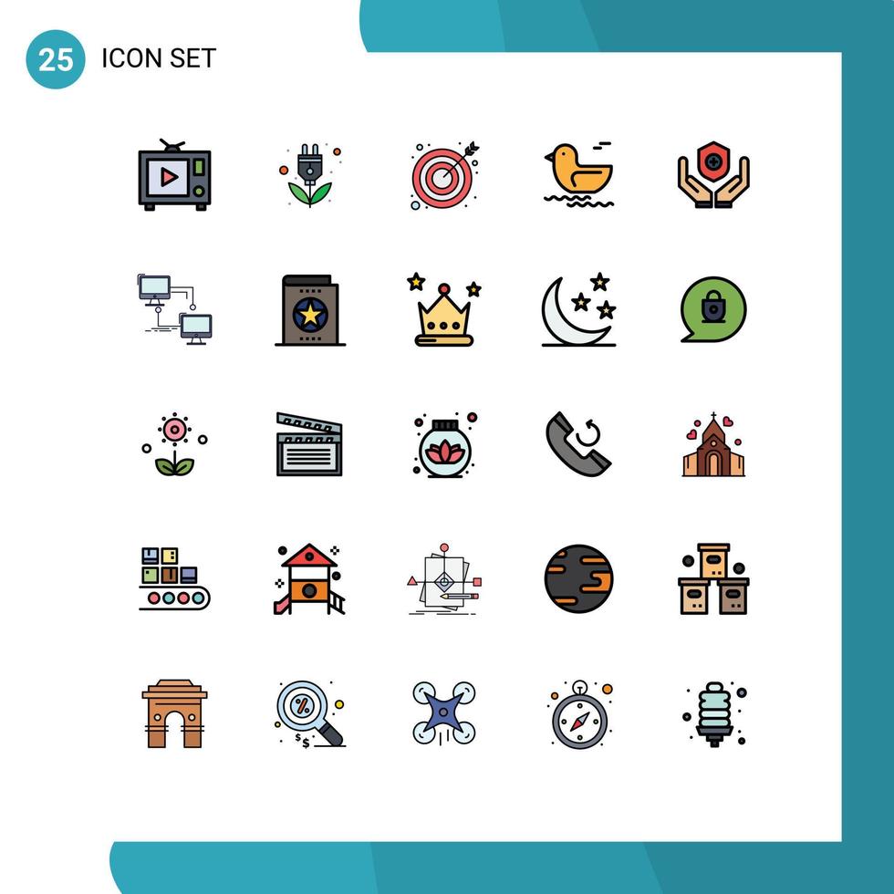 25 kreativ Symbole modern Zeichen und Symbole von Schild medizinisch Pfeil Kanada Ente editierbar Vektor Design Elemente
