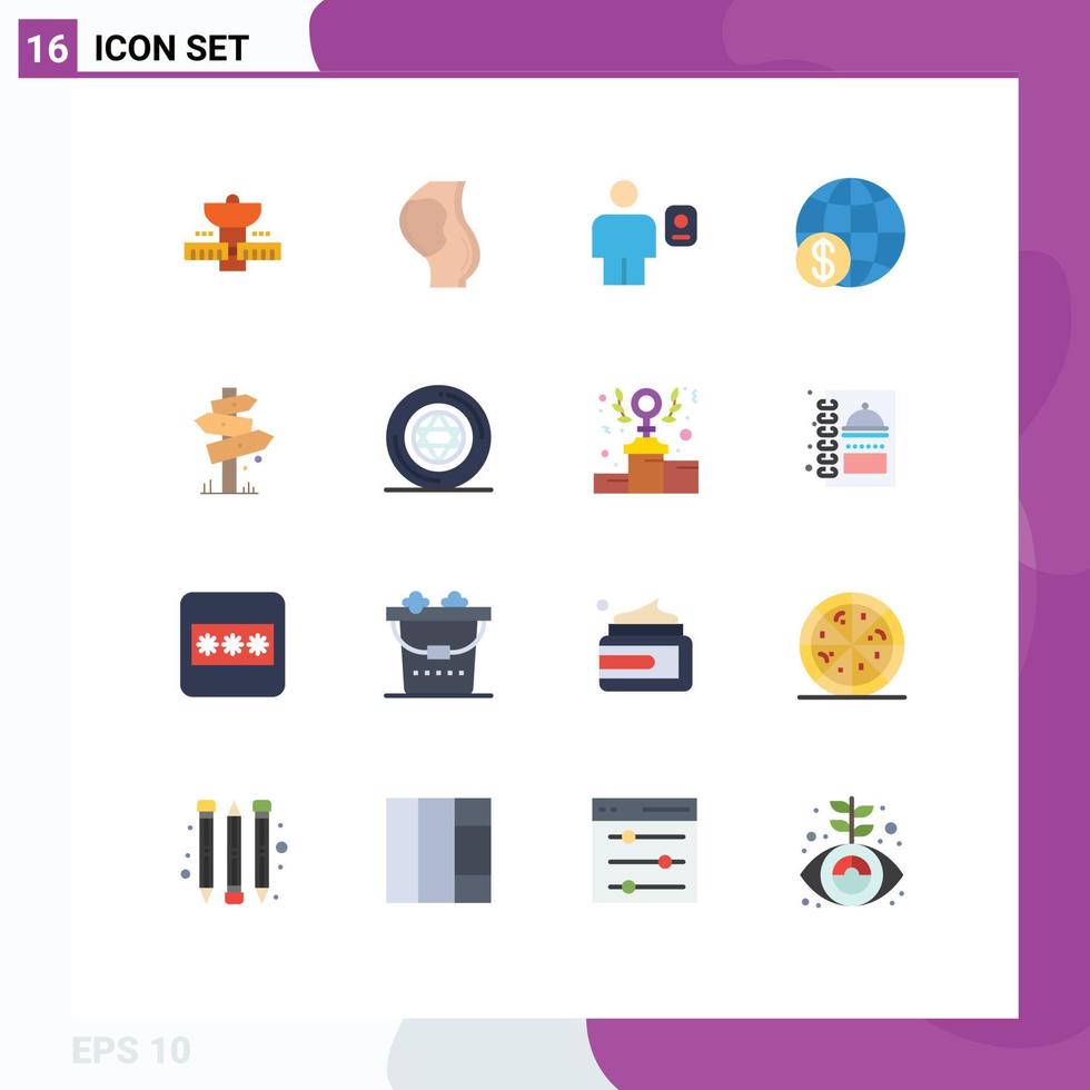 16 kreativ Symbole modern Zeichen und Symbole von Geld Finanzen Geburtshilfe Profil Beschreibung editierbar Pack von kreativ Vektor Design Elemente