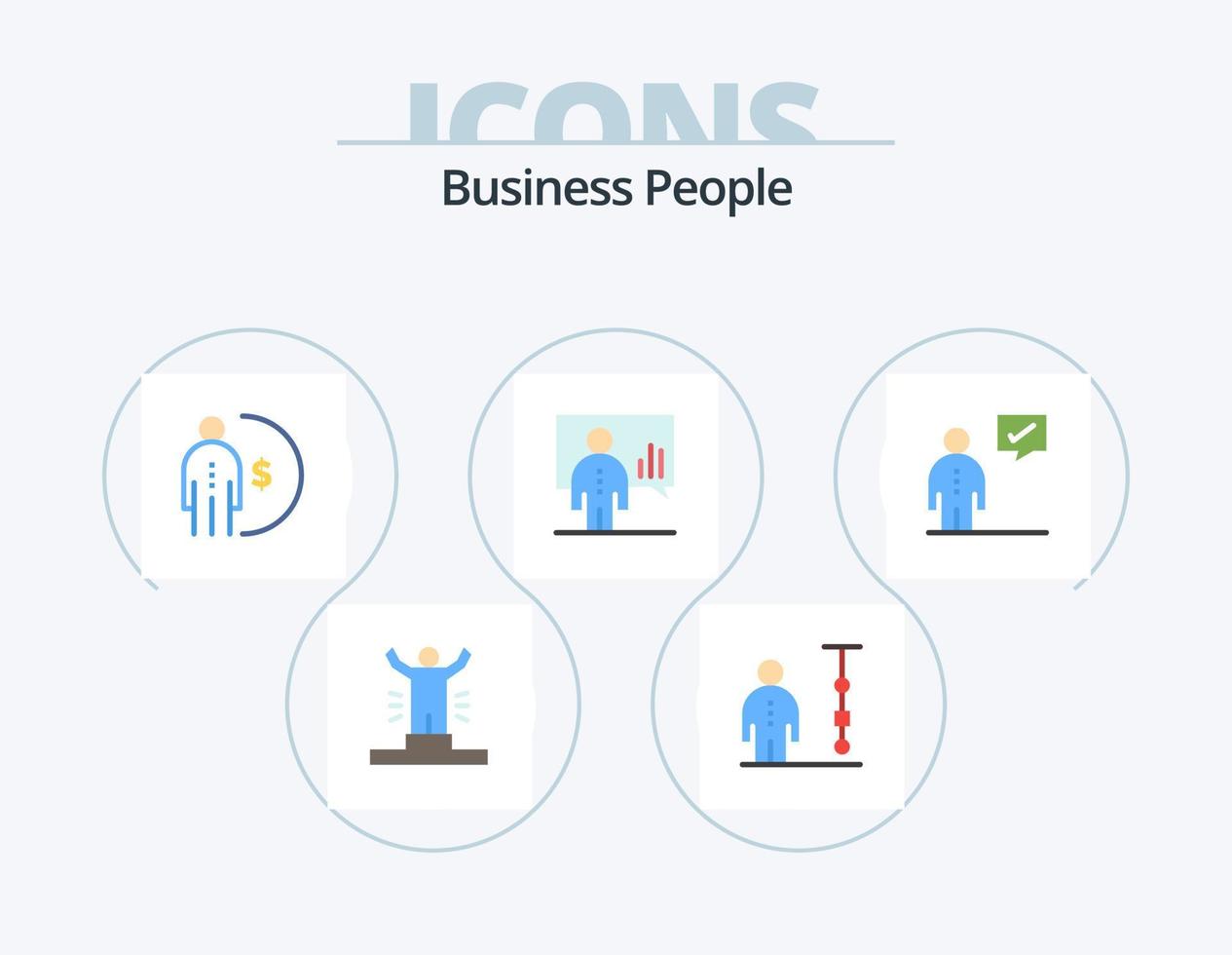 företag människor platt ikon packa 5 ikon design. Diagram. analyser. företags- förvaltning. pengar. inkomst vektor