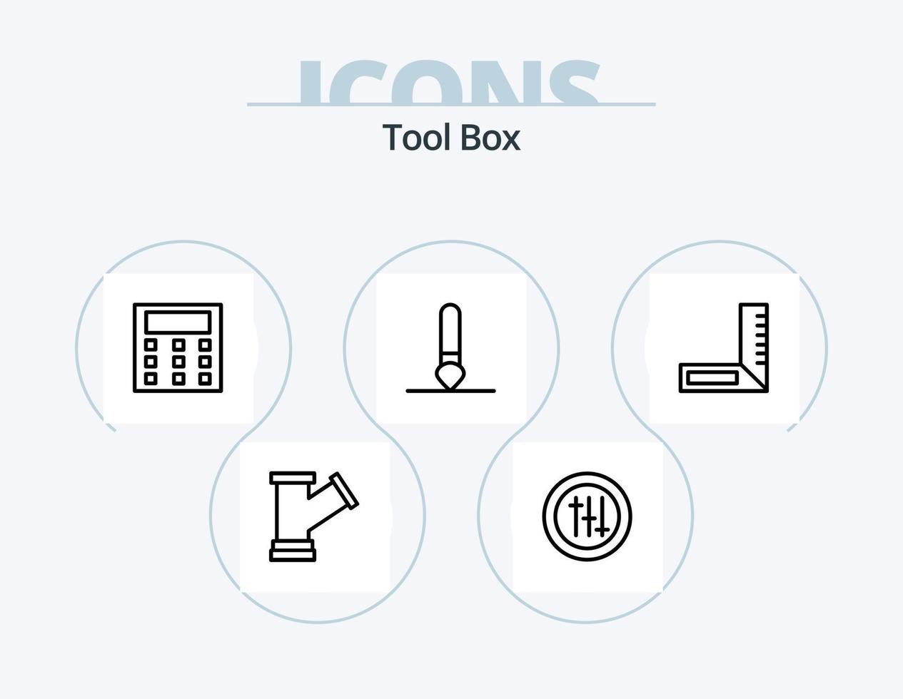 verktyg linje ikon packa 5 ikon design. . verktyg. verktyg. systemet. dns vektor