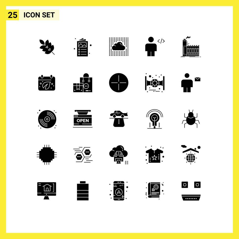 25 kreativ Symbole modern Zeichen und Symbole von Mensch Körper Katalog Benutzerbild sichern editierbar Vektor Design Elemente