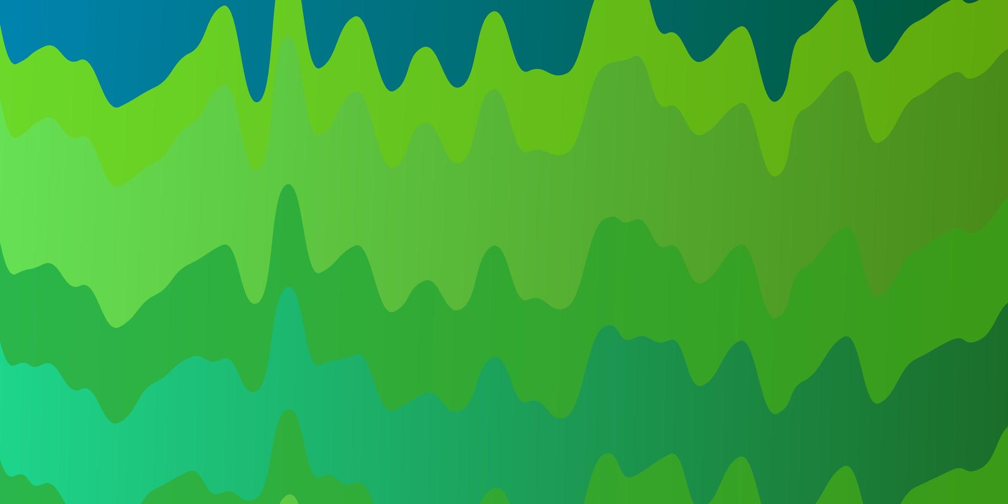 mehrfarbige grüne Schablone mit Wellenlinien vektor