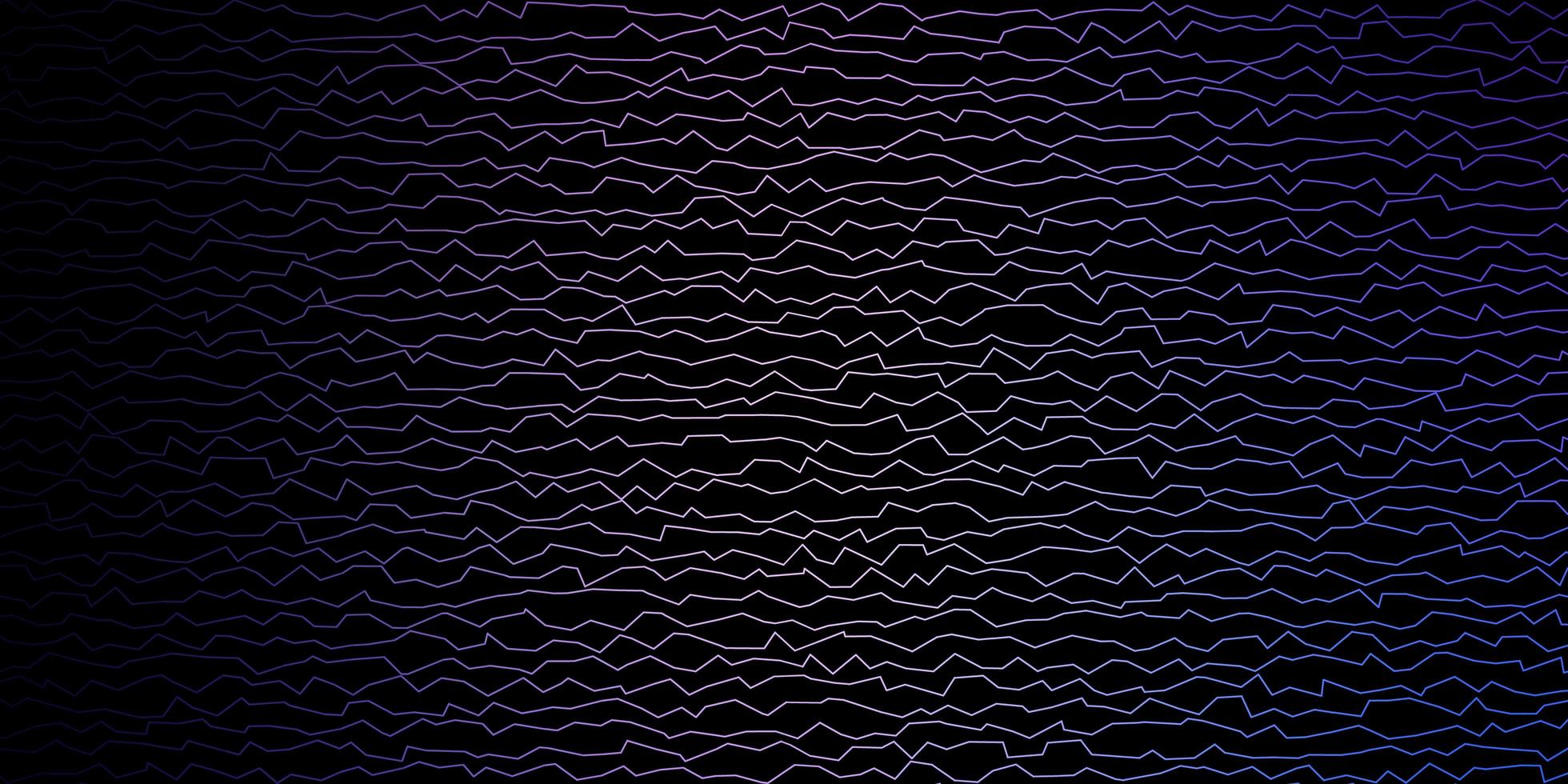 dunkelrosa, blaue Vektorbeschaffenheit mit Kurven. vektor