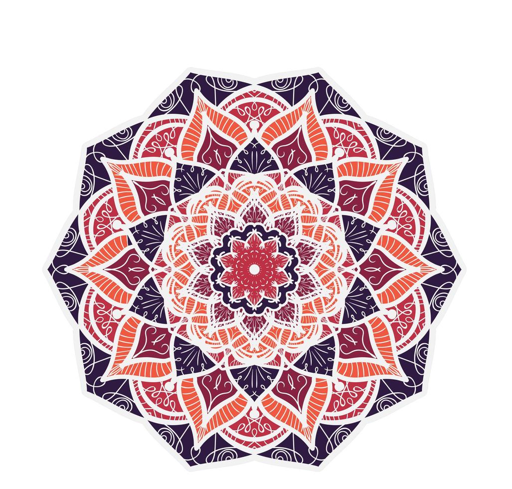 mandala linjemall vektor