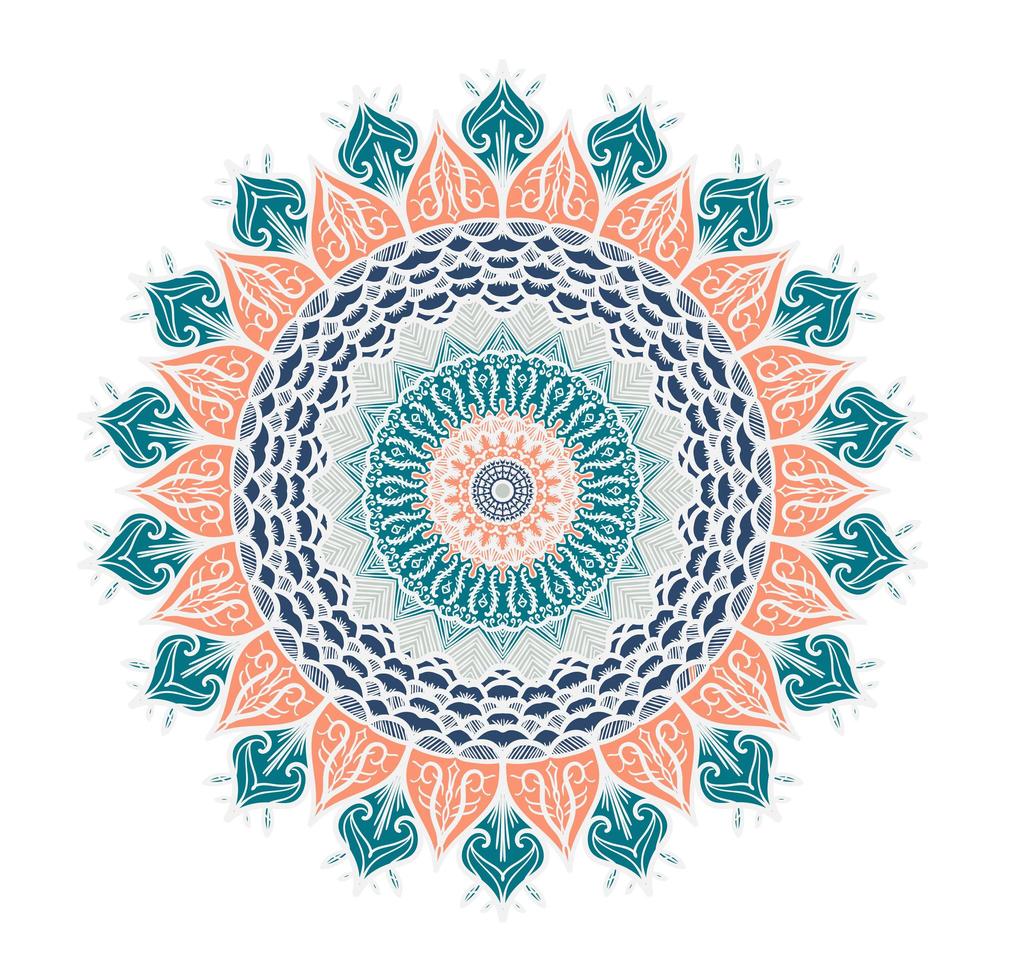 Mandala Linienvorlage vektor