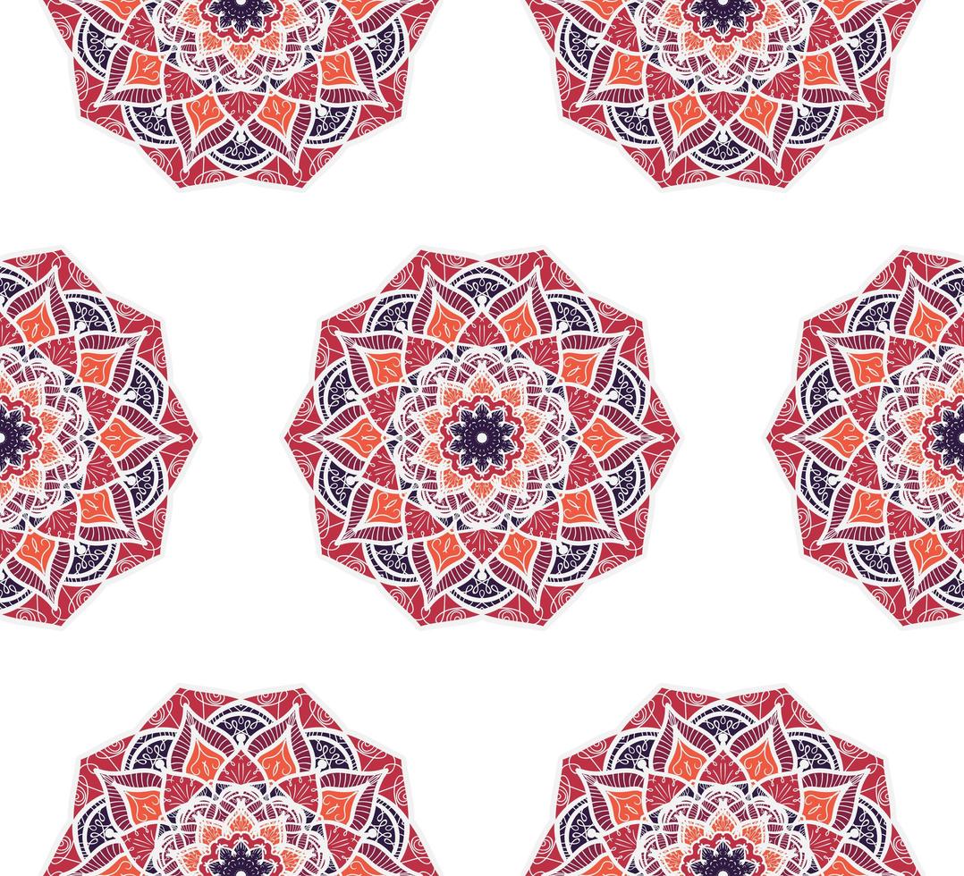 mandala sömlösa mönster vektor
