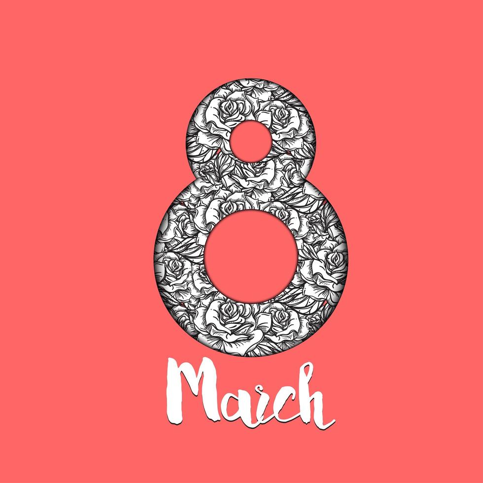Frauentag 8. März vektor