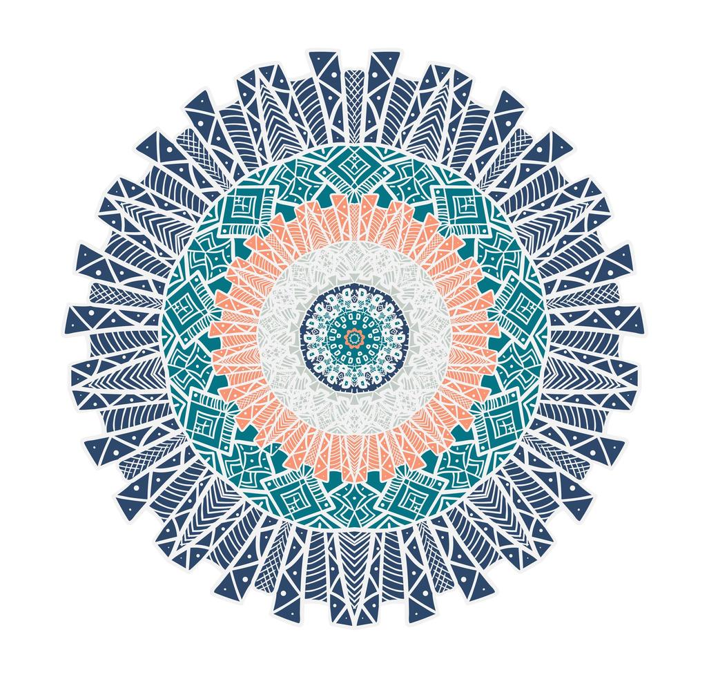 Mandala Linienvorlage vektor