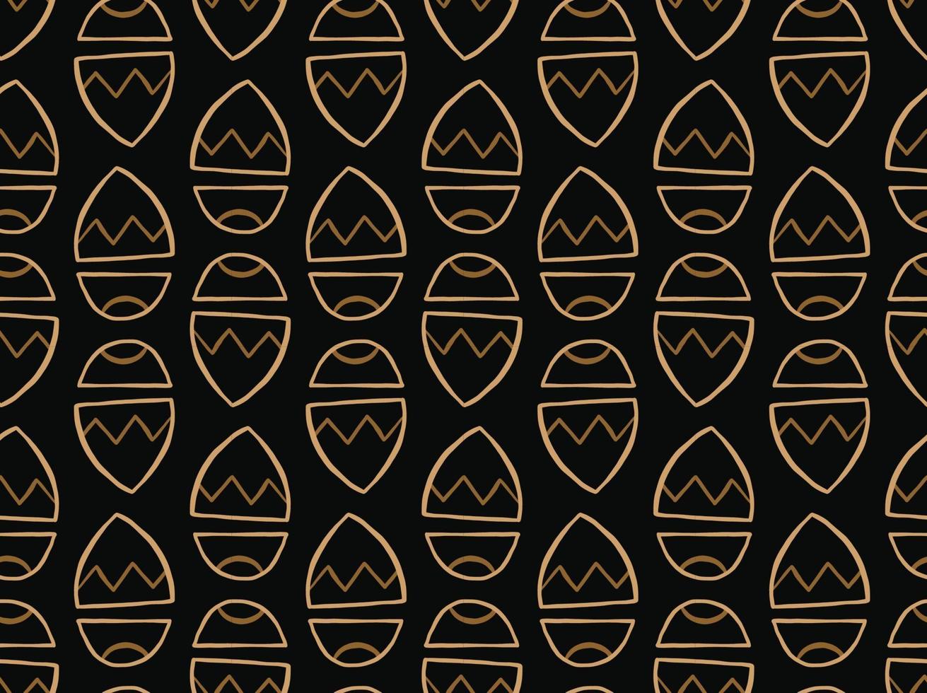 Vektor Textur Hintergrund, nahtloses Muster. handgezeichnete, schwarze, braune Farben.
