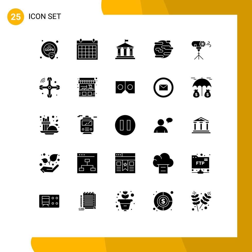 25 kreativ ikoner modern tecken och symboler av värld förorening datum hjälp USA redigerbar vektor design element
