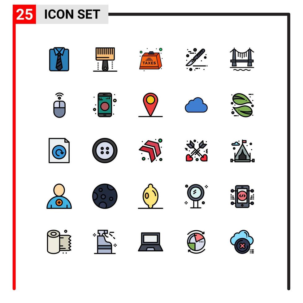25 kreativ ikoner modern tecken och symboler av bro skalpell programmering medicinsk betalas redigerbar vektor design element