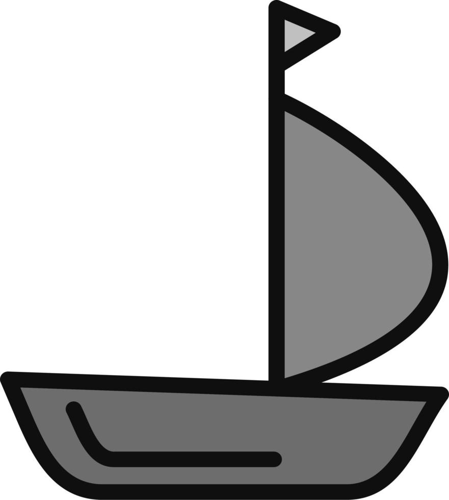 Segelboot-Vektor-Symbol vektor