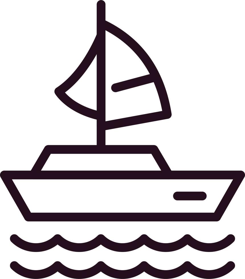 Segeln Boot Vektor Symbol