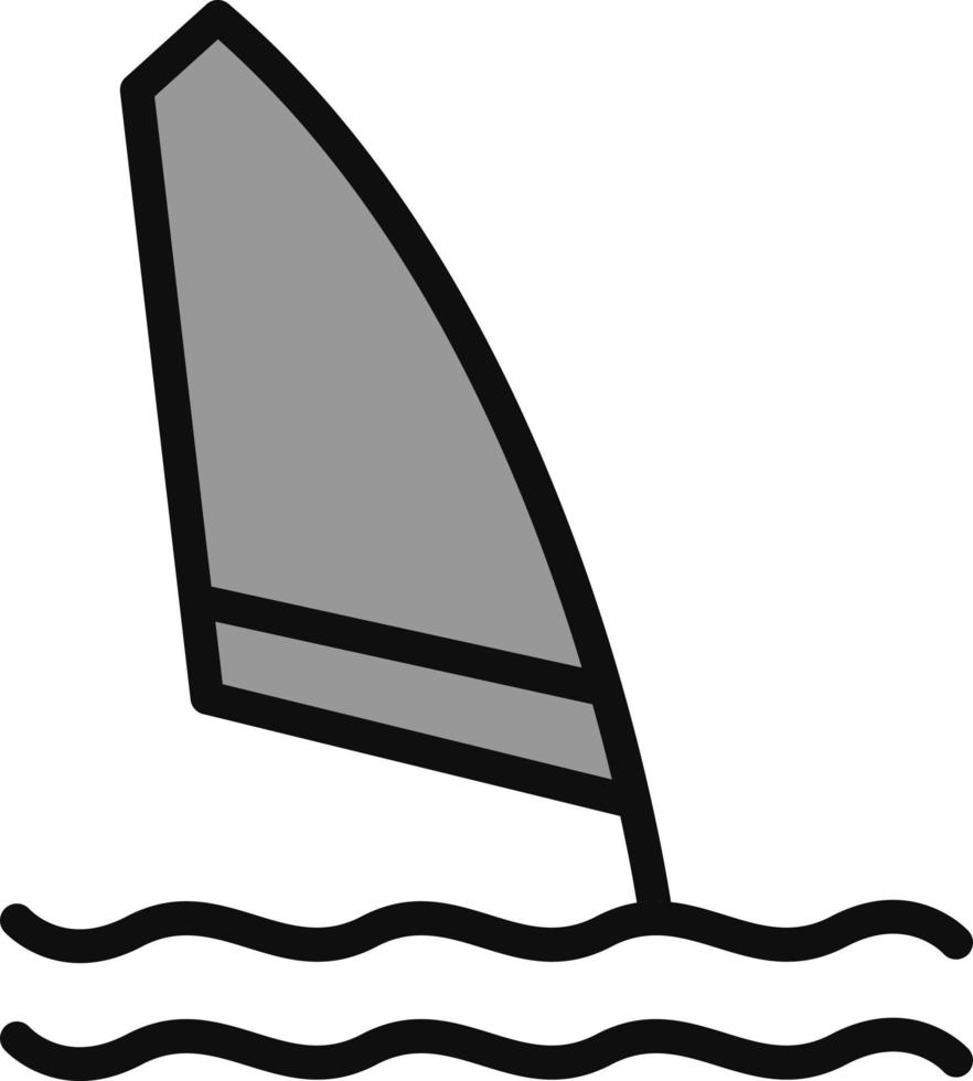 vindsurfing vektor ikon