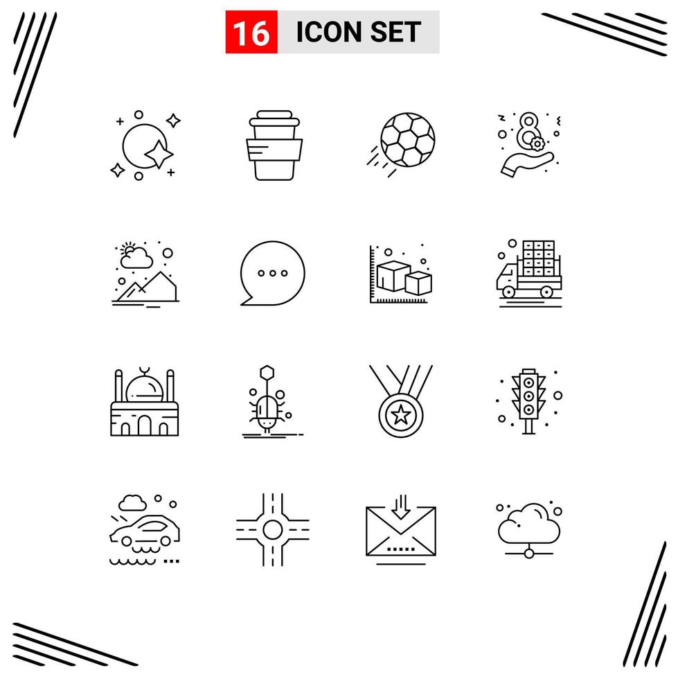 16 kreativ Symbole modern Zeichen und Symbole von Berg Frauen Fußball acht Sport editierbar Vektor Design Elemente