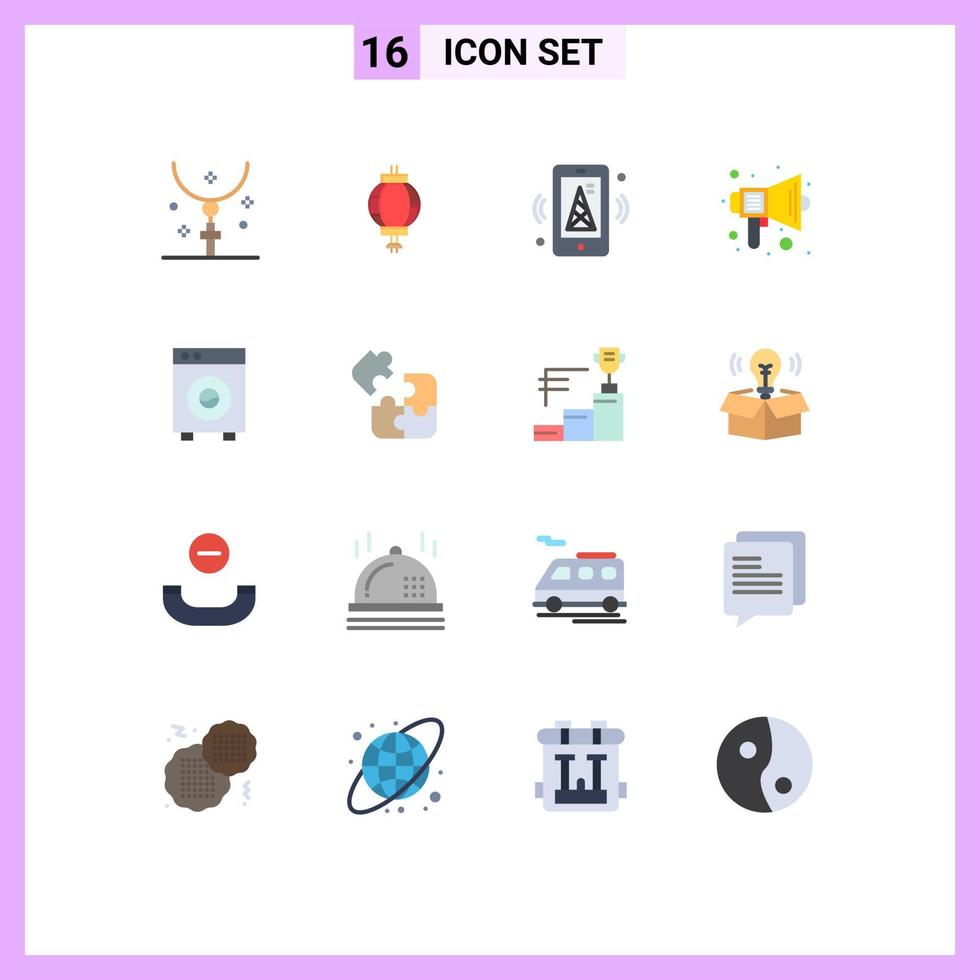 uppsättning av 16 modern ui ikoner symboler tecken för högtalare skola dekoration utbildning mobil redigerbar packa av kreativ vektor design element